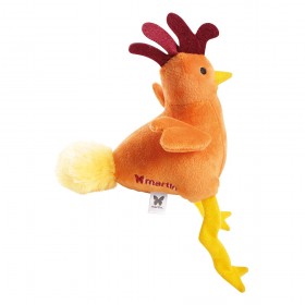 JOUET pour chien PELUCHE COQ ORANGE sonore MARTIN SELLIER-DOGFRENCHTOUCH