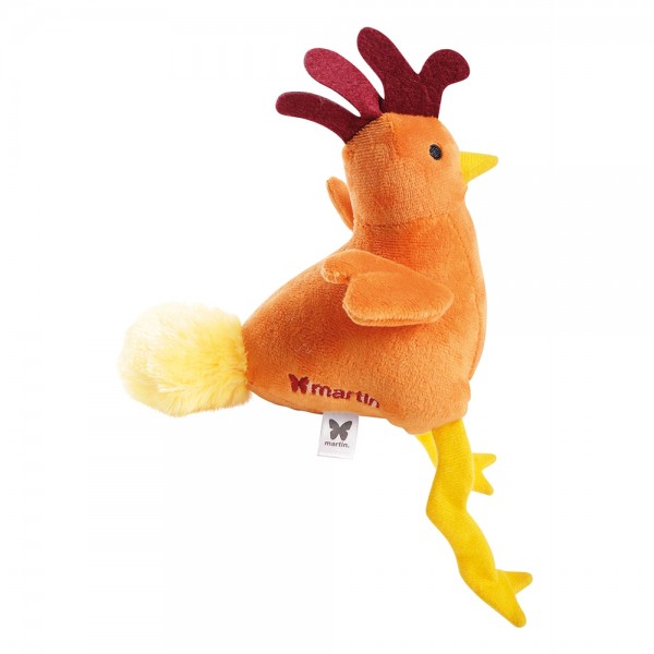 JOUET pour chien PELUCHE COQ ORANGE sonore MARTIN SELLIER-DOGFRENCHTOUCH