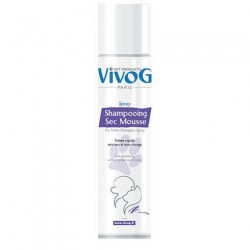 Spray shampooing sec pour chien et chat - Mousse sans rinçage Vivog