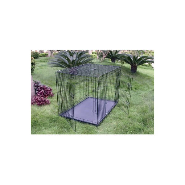 Cage de transport pliante pour chien en métal VIVOG