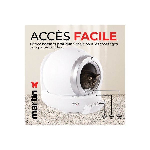 LITIERE AUTOMATIQUE pour chat 65L MARTIN SELLIER-DOGFRENCHTOUCH
