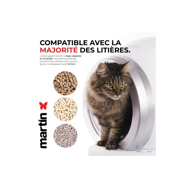 LITIERE AUTOMATIQUE pour chat 65L MARTIN SELLIER-DOGFRENCHTOUCH