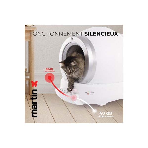 LITIERE AUTOMATIQUE pour chat 65L MARTIN SELLIER-DOGFRENCHTOUCH