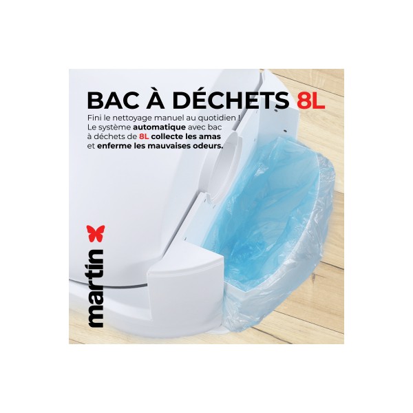 LITIERE AUTOMATIQUE pour chat 65L MARTIN SELLIER-DOGFRENCHTOUCH
