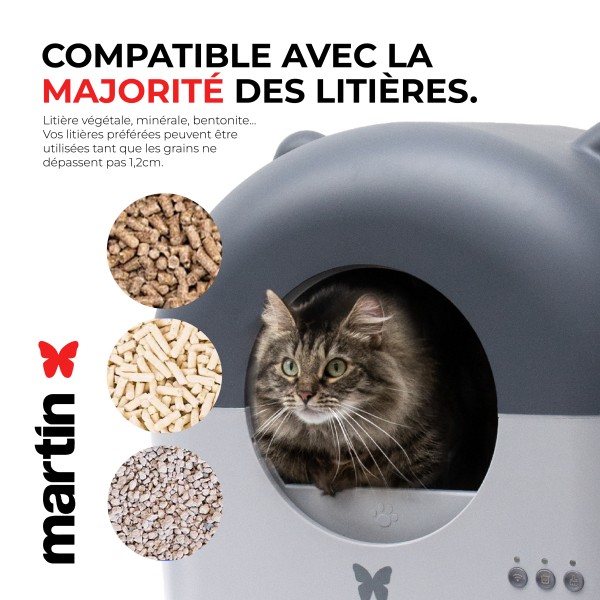 LITIERE AUTOMATIQUE pour chat 76L MARTIN SELLIER-DOGFRENCHTOUCH