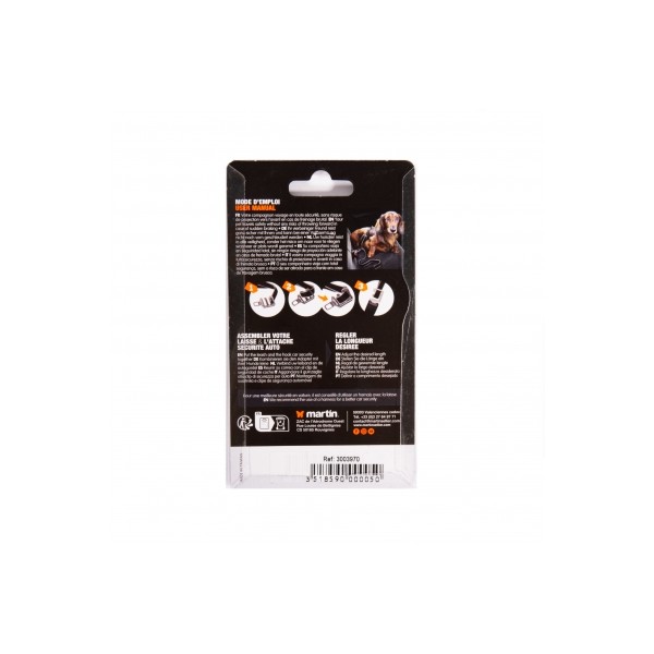 ATTACHE DE SECURITE VOITURE pour chien et chat ARKA HAOK-DOGFRENCHTOUCH