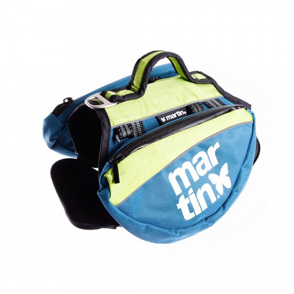 HARNAIS DE RANDONNEE pour chien BACKPACK couleur bleu-vert MARTIN SELLIER-DOGFRENCHTOUCH