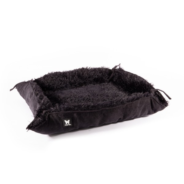 COSY PANIER PLAID TRANSFORMABLE pour chien ou chat collection TOUDOUDOU couleur noir MARTIN SELLIER-DOGFRENCHTOUCH