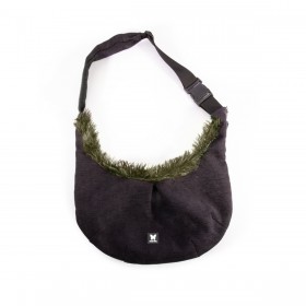 SAC DE TRANSPORT KANGOUROU pour chien collection TOUDOUDOU couleur kaki MARTIN SELLIER-DOGFRENCHTOUCH