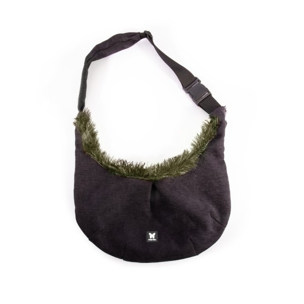 SAC DE TRANSPORT KANGOUROU pour chien collection TOUDOUDOU couleur kaki MARTIN SELLIER-DOGFRENCHTOUCH