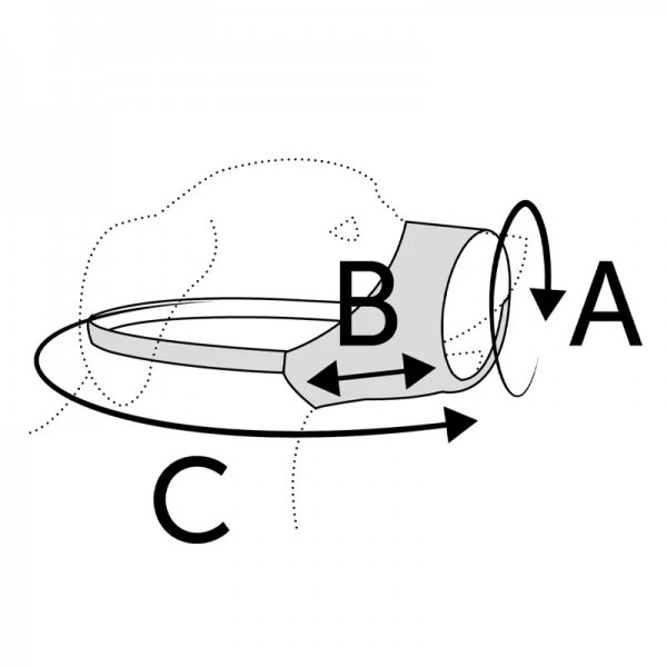 MUSELIERE pour chien en nylon noir spécial MUSEAU COURT FLAMINGO-DOGFRENCHTOUCH