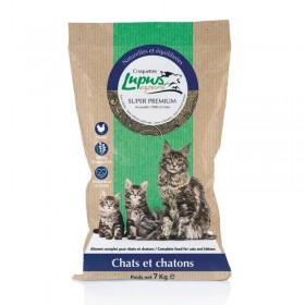 CROQUETTES pour chat et chaton au poulet LUPUS EXPERT-DOGFRENCHTOUCH