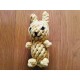 Lapin jaune en corde