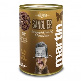 PATEE pour chien Mijotés de sanglier 400g x6 MARTIN FOOD MARTIN SELLIER-DOGFRENCHTOUCH