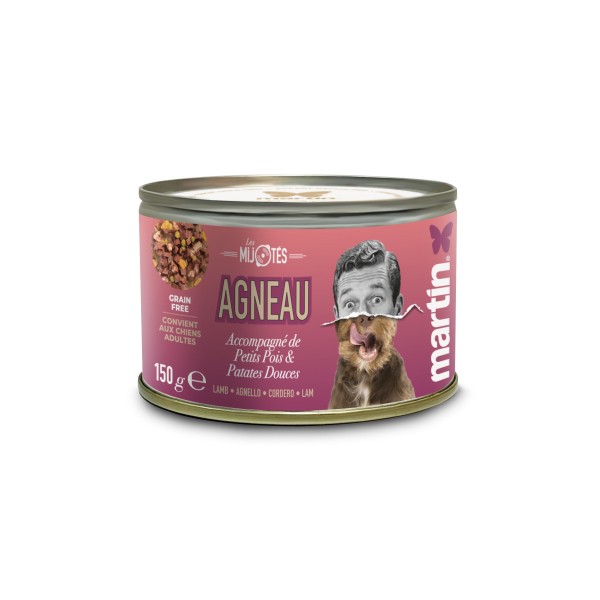PATEE pour chien Mijotés d'agneau 150g x12 MARTIN FOOD MARTIN SELLIER-DOGFRENCHTOUCH