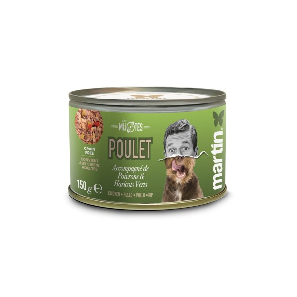 PATEE pour chien Mijotés de poulet 150g x12 MARTIN FOOD MARTIN SELLIER-DOGFRENCHTOUCH