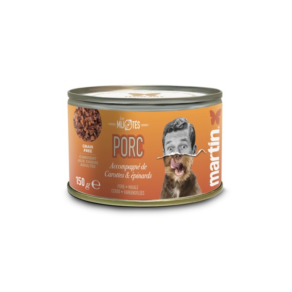 PATEE pour chien Mijotés de porc 150g x12 MARTIN FOOD MARTIN SELLIER-DOGFRENCHTOUCH