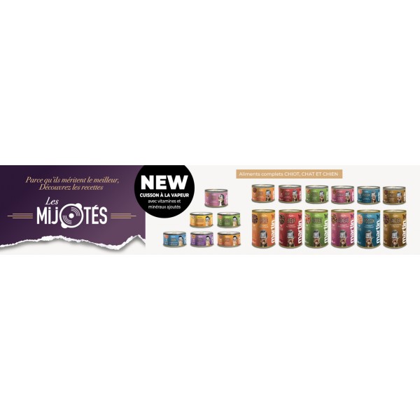 PATEE pour chien Mijotés de porc 400g x6 MARTIN FOOD MARTIN SELLIER-DOGFRENCHTOUCH