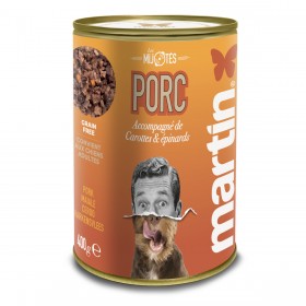 PATEE pour chien Mijotés de porc 400g x6 MARTIN FOOD MARTIN SELLIER-DOGFRENCHTOUCH