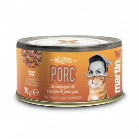 PATEE pour chat Mijotés de porc 70g x12 MARTIN FOOD MARTIN SELLIER-DOGFRENCHTOUCH