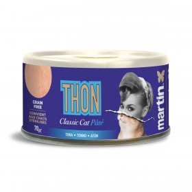 PATEE pour chat Mousse au thon 70g x 12 MARTIN FOOD CLASSIC MARTIN SELLIER-DOGFRENCHTOUCH