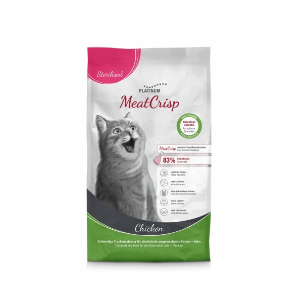 Croquettes pour chat stérilisé Meatcrisp au poulet PLATINUM-DOGFRENCHTOUCH