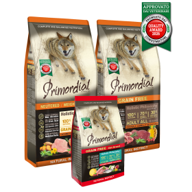 Croquettes pour chien POULET & SAUMON PRIMORDIAL-DOGFRENCHTOUCH