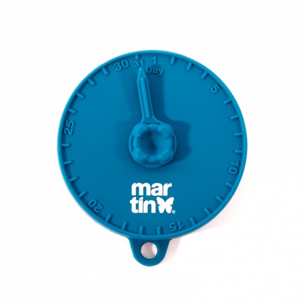 COUVERCLE de boîte de conserve pour chien couleur bleu MARTIN SELLIER