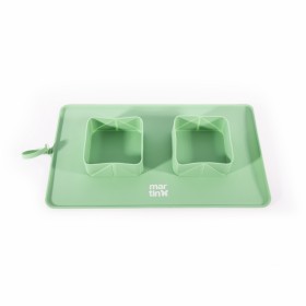 GAMELLE DOUBLE PLIABLE pour chien et chat couleur vert MARTIN SELLIER-DOGFRENCHTOUCH