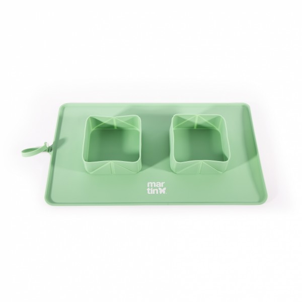 copy of GAMELLE DOUBLE PLIABLE pour chien et chat couleur bleu MARTIN SELLIER