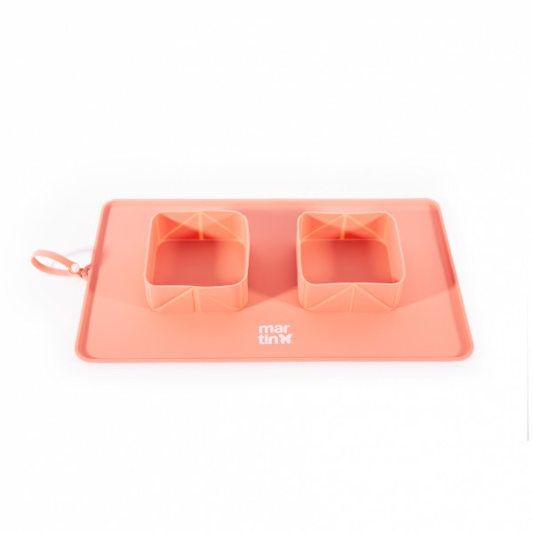 copy of GAMELLE DOUBLE PLIABLE pour chien et chat couleur bleu MARTIN SELLIER