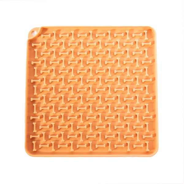 TAPIS DE LECHAGE pour chien CARRE couleur jaune MARTIN SELLIER-DOGFRENCHTOUCH