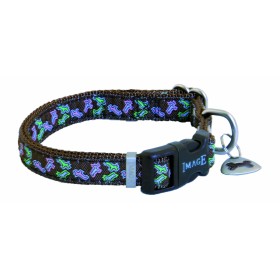 COLLIER pour chien BAYADERE motif chien noir IMAGE-DOGFRENCHTOUCH