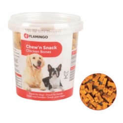 Seau de biscuits pour chien agneau et riz DELISNACKS Flamingo