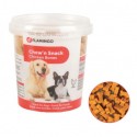 Seau de biscuits pour chien agneau et riz DELISNACKS Flamingo
