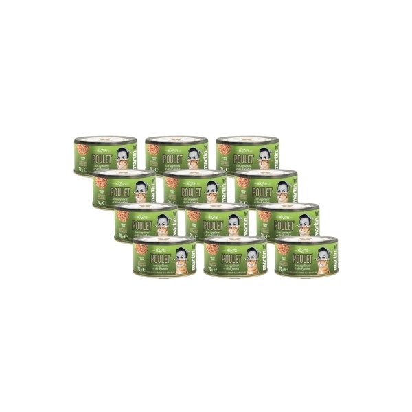 PATEE pour chat Mijotés de poulet et jambon 70g x12 MARTIN FOOD MARTIN SELLIER-DOGFRENCHTOUCH
