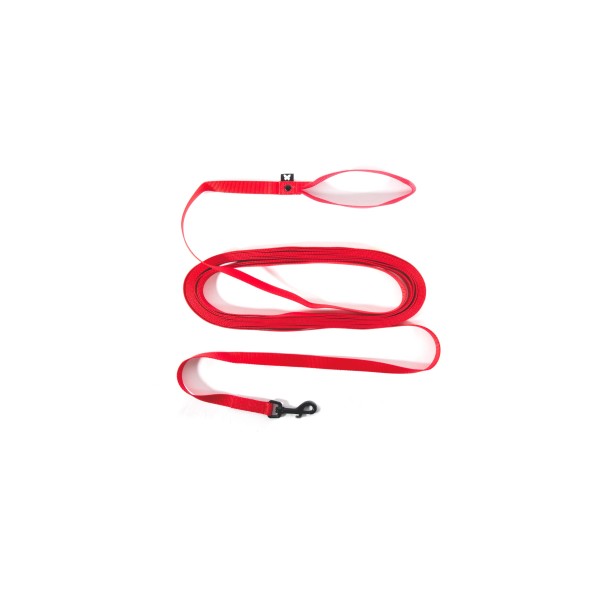 LONGE DE TRAVAIL pour chien avec poignée couleur rouge MARTIN SELLIER-DOGFRENCHTOUCH