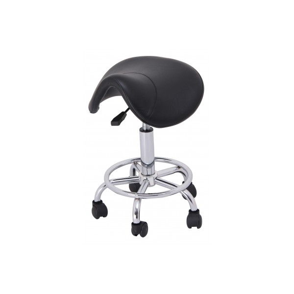 SIEGE ROULETTES TABOURET CONFORT couleur noir VIVOG-DOGFRENCHTOUCH