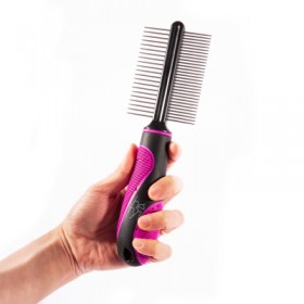 PEIGNE DOUBLE pour chat TAILLE MEDIUM TECHNIC HERY-DOGFRENCHTOUCH