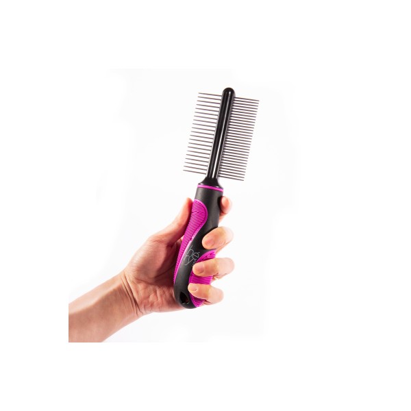 PEIGNE DOUBLE pour chat TAILLE MEDIUM TECHNIC HERY-DOGFRENCHTOUCH