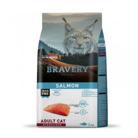 CROQUETTES SUPER PREMIUM pour chat ADULT STERILIZED SALMON BRAVERY-DOGFRENCHTOUCH