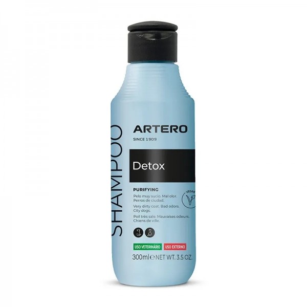 SHAMPOOING DETOX pour chien et chat au charbon actif ARTERO