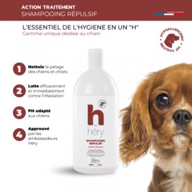 SHAMPOOING pour chiot et chien REPULSIF H BY HERY-DOGFRENCHTOUCH