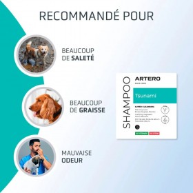 SHAMPOOING SUPER NETTOYANT pour chien et chat TSUNAMI ARTERO-DOGFRENCHTOUCH