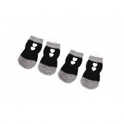 Chaussettes antiglisses noires pour chien CAMON