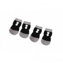 Chaussettes antiglisses noires pour chien CAMON