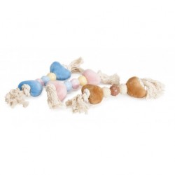 Corde avec os peluche sonore pour chiots et chatons CAMON
