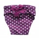 Culotte hygiène fantaisie mauve à pois blancs pour chien CAMON