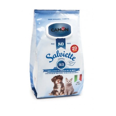 100 lingettes nettoyantes chien et chat CAMON