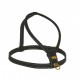 Harnais cuir de veau souple couleur noir pour chien CAMON
